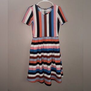Multi colored, striped, Lula Roe dress